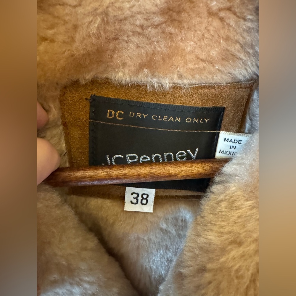 Vintage JC Penny Genuine Leather Split Cowhide Jacket - Picture 3 of 5
